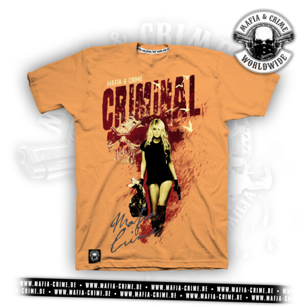 MC Criminal Lady Boys Shirt orange 4XL
