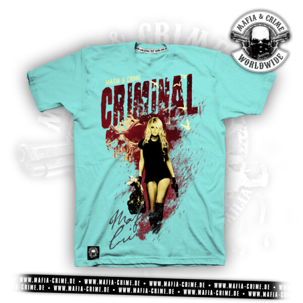 MC Criminal Lady Boys Shirt turkis 4XL