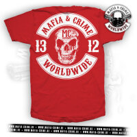 MC 1312 Patch Boys Shirt rot weiß M
