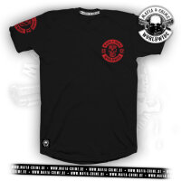 MC 1312 Patch Boys Shirt schwarz rot M