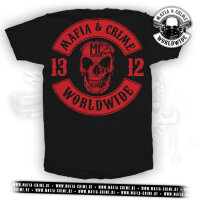 MC 1312 Patch Boys Shirt schwarz rot 4XL