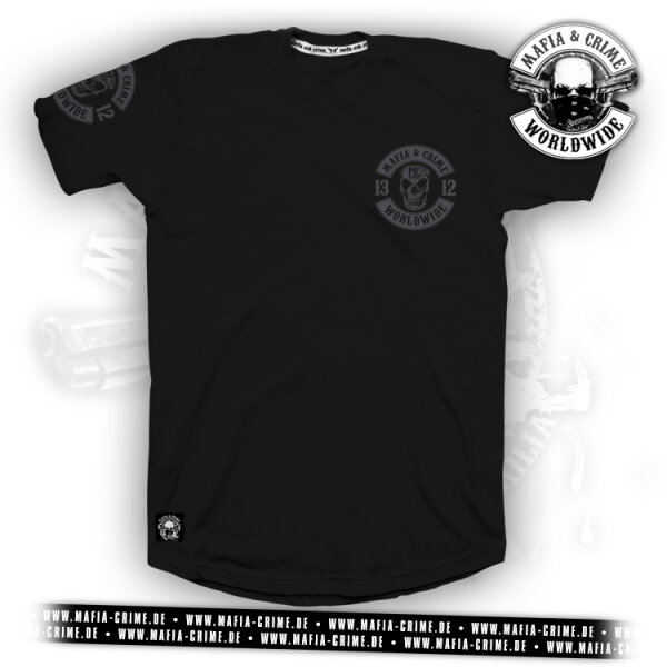MC 1312 Patch Boys Shirt schwarz grau 4XL