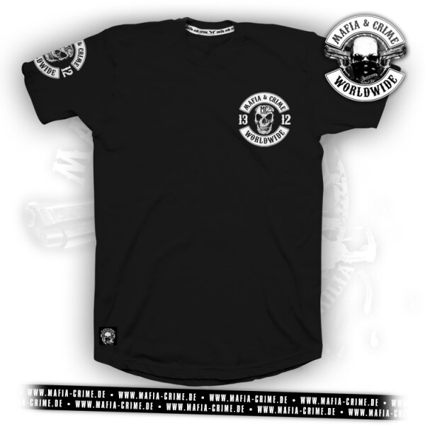 MC 1312 Patch Boys Shirt schwarz weiß XL