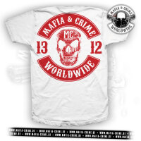 MC 1312 Patch Boys Shirt weiß rot XL