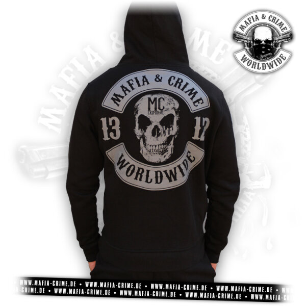 MC 1312 Patch Boys Hoodie schwarz grau 5XL