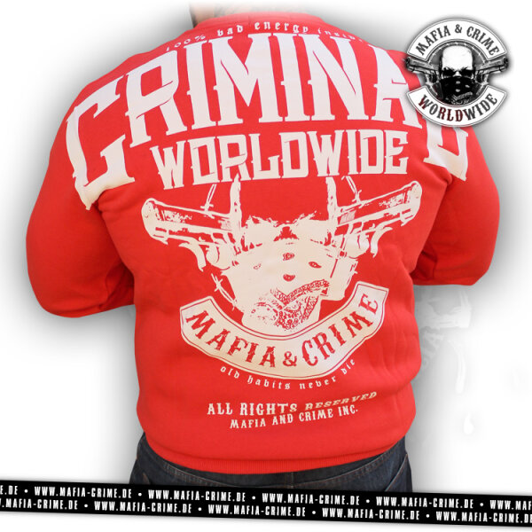 MC Criminal Worldwide Boys Sweater rot 3XL