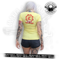 MC Sin and Crime Girls Shirt gelb S
