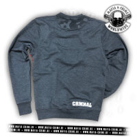 MC CRMNAL Boys Sweater grau melange L