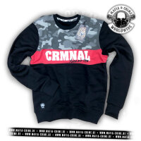 MC CRMNAL Boys Sweater schwarz XL
