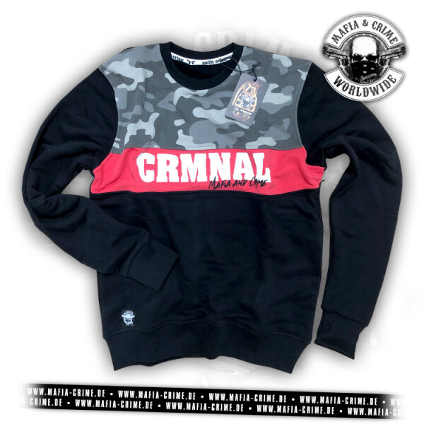MC CRMNAL Boys Sweater schwarz 3XL