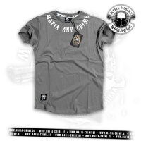 MC Neck Rounded Boys Shirt grau 3XL