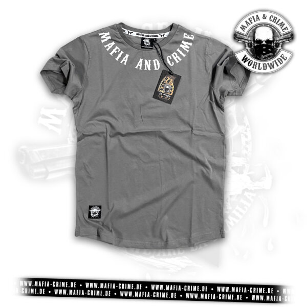 MC Neck Rounded Boys Shirt grau M