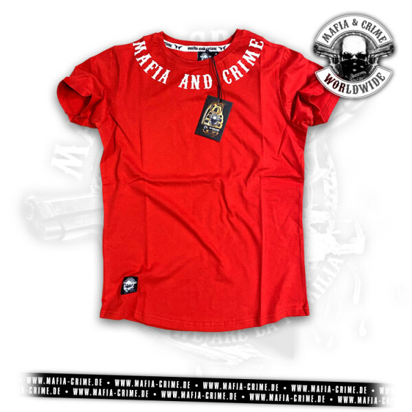 MC Neck Rounded Boys Shirt rot 3XL