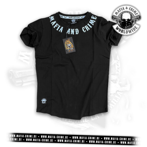 MC Neck Rounded Boys Shirt schwarz 3XL