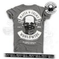 MC Mafia & Crime Worldwide Patch Boys Shirt grau 4XL