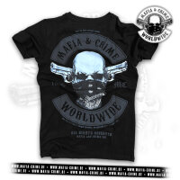 MC Mafia & Crime Worldwide Patch Boys Shirt schwarz L