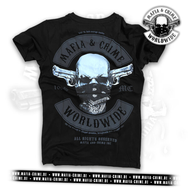 MC Mafia & Crime Worldwide Patch Boys Shirt schwarz XXL