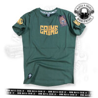 MC Mafia & Crime CRIME Boys Shirt rounded oliv M