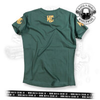 MC Mafia & Crime CRIME Boys Shirt rounded oliv M