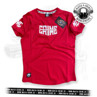 MC Mafia & Crime CRIME Boys Shirt rounded rot 5XL