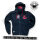 Mafia & Crime MC Boys Zipper mit Maske schwarz / rot XL