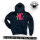 Mafia & Crime MC Boys Zipper mit Maske schwarz / rot XL