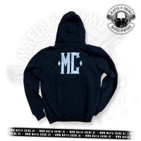 Mafia & Crime MC Boys Zipper mit Maske schwarz / weiß M