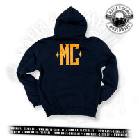 Mafia & Crime MC Boys Zipper schwarz / orange XL