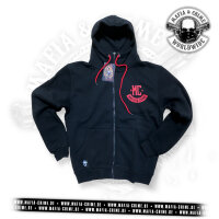 Mafia & Crime MC Boys Zipper schwarz / rot 5XL