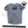 MC Mafia & Crime CRIME Boys Shirt rounded grau schwarz L