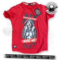 MC Mafia & Crime Made Me Do It Boys Shirt rounded rot L