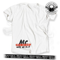 MC Mafia & Crime Made Me Do It Boys Shirt rounded weiß L