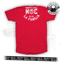 MC Mafia & Crime " MC La Familia" Boys Shirt rounded 5XL