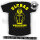 MC Mafia & Crime " Ultras" Boys Shirt rounded schwarz gelb L
