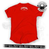 Mafia & Crime "CRIMINAL" Unisex Shirt rounded rot L