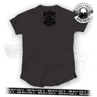 Mafia & Crime "Vorrausgehen" Unisex Shirt rounded grau L
